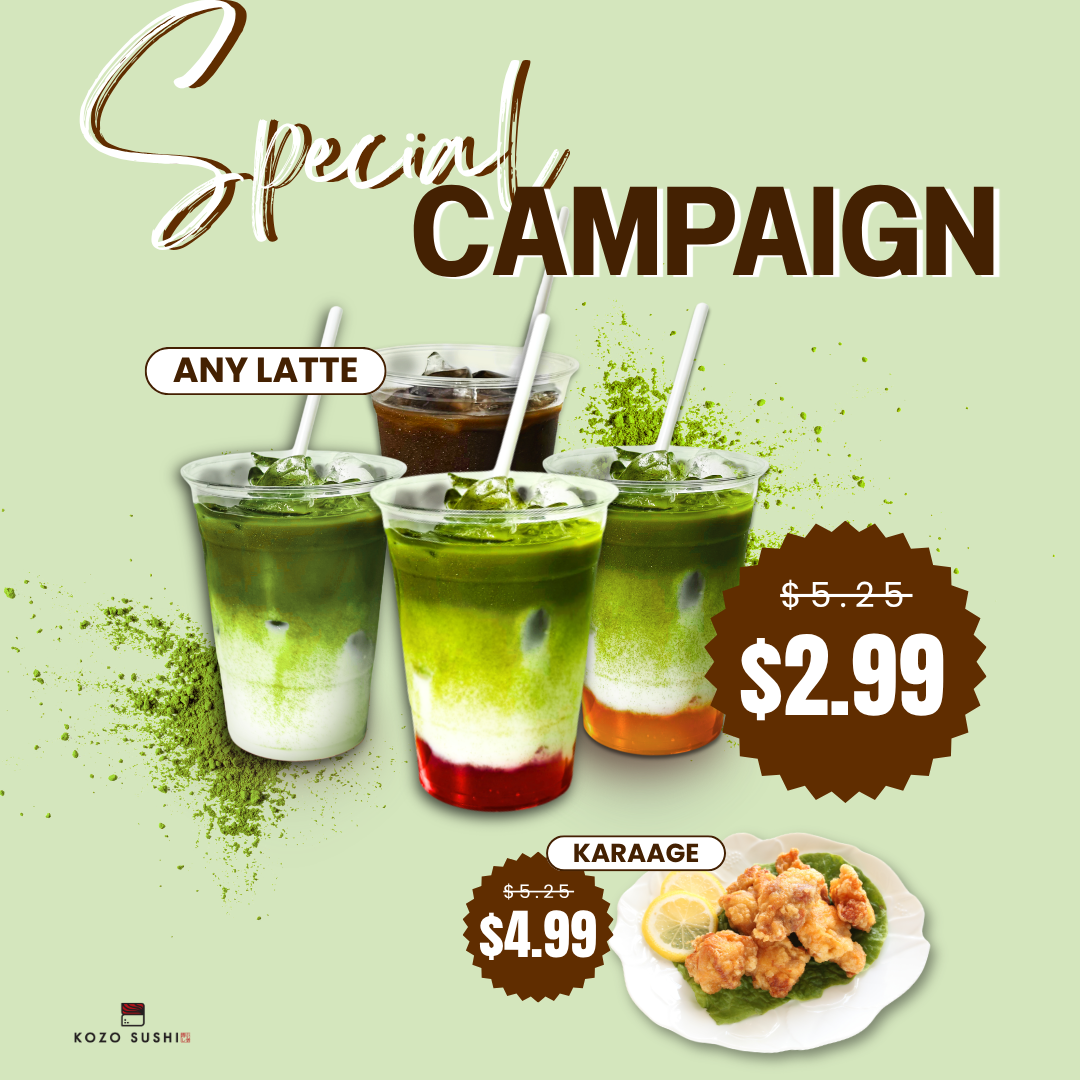 



KOZO SUSHI special campaign image 

